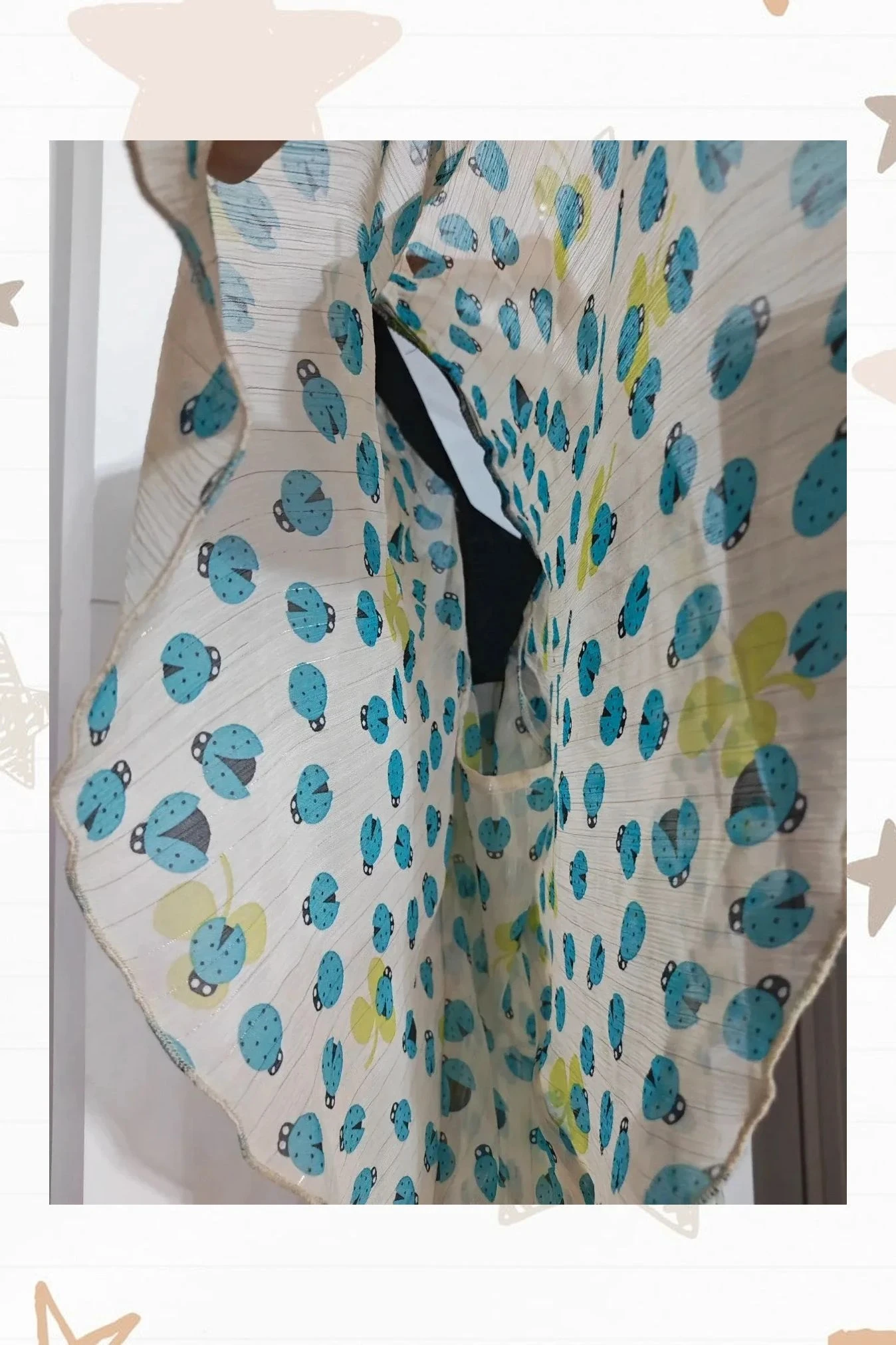 Vloeiende blouse met F&B-print - Maat L – photo 4